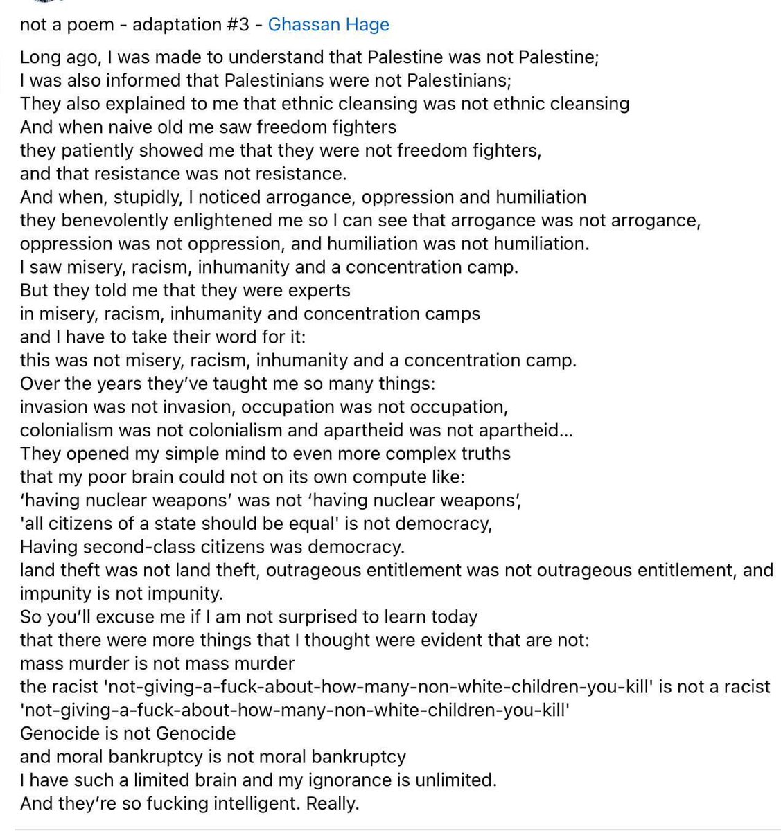 Ghassan Hage tweet media