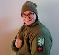 EuromaidanPress's tweet photo. Latvia names medic Sarmīte Cīrule, first foreign sergeant in Ukraine's Armed Forces, 2023 “European of the Year.”

She has worked on the frontline since arriving shortly after Russia’s 2022 invasion. 
“It’s about helping Ukraine, Latvia &amp; Europe too. Together we’re a force!” https://t.co/UzI6938LvS