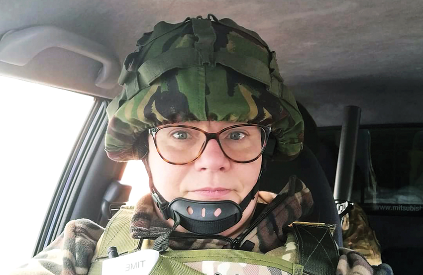 EuromaidanPress's tweet photo. Latvia names medic Sarmīte Cīrule, first foreign sergeant in Ukraine's Armed Forces, 2023 “European of the Year.”

She has worked on the frontline since arriving shortly after Russia’s 2022 invasion. 
“It’s about helping Ukraine, Latvia &amp; Europe too. Together we’re a force!” https://t.co/UzI6938LvS