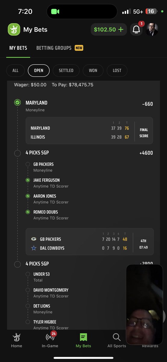 Snaaaman's tweet photo. @BookitHQ @RefThatBets @br_betting i hate tyler higbee with my entire being. https://t.co/opNy1vye6l