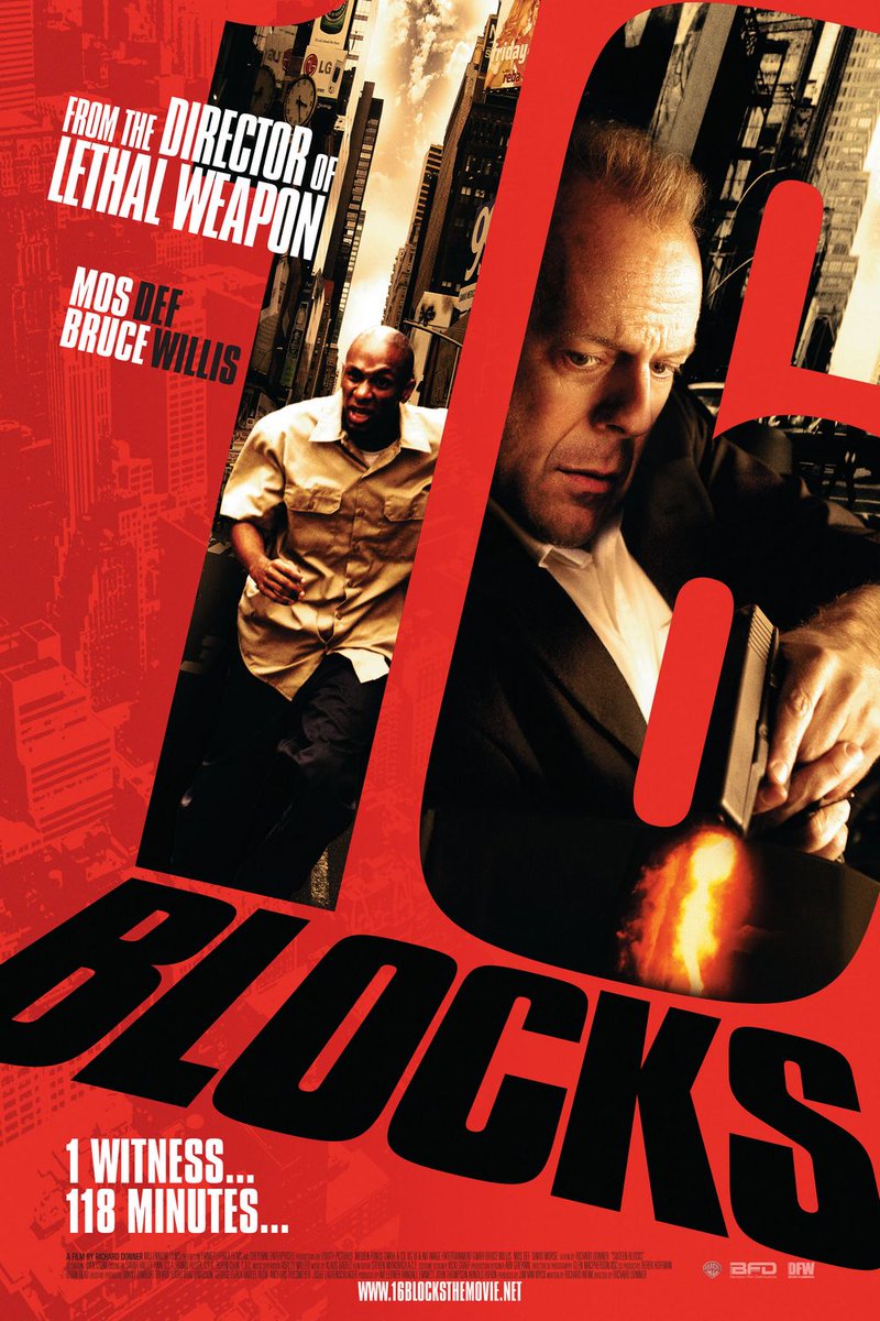 TheL1P's tweet photo. "This is the DIE HARD 4 we all deserved - a film so great, so effective and so tremendously well-executed that not even a *really* disastrous performance by Mos Def can come remotely close to derailing it."
My ★★★★ review of #16Blocks on @Letterboxd.
https://t.co/K4w3MHhK9U https://t.co/2sOMlaxW06