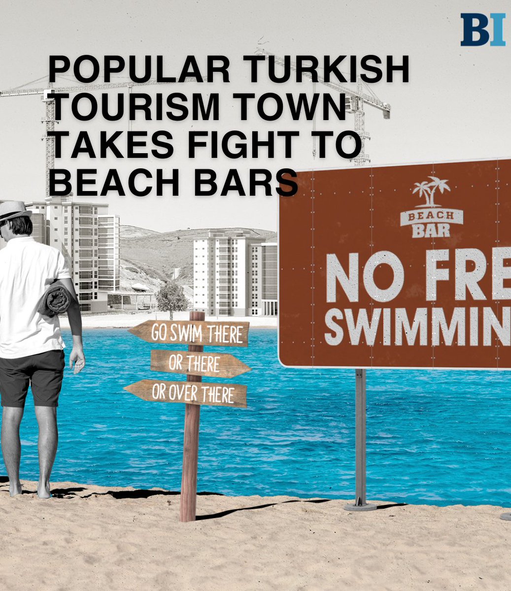 BalkanInsight's tweet photo. Despite Turkish law guaranteeing free access to the coast, beach clubs in many places prevent people from using beaches for free. Such developments also hurt the environment.

Read more 👉 https://t.co/JS3s4SNqIC https://t.co/Aene7RmKS3