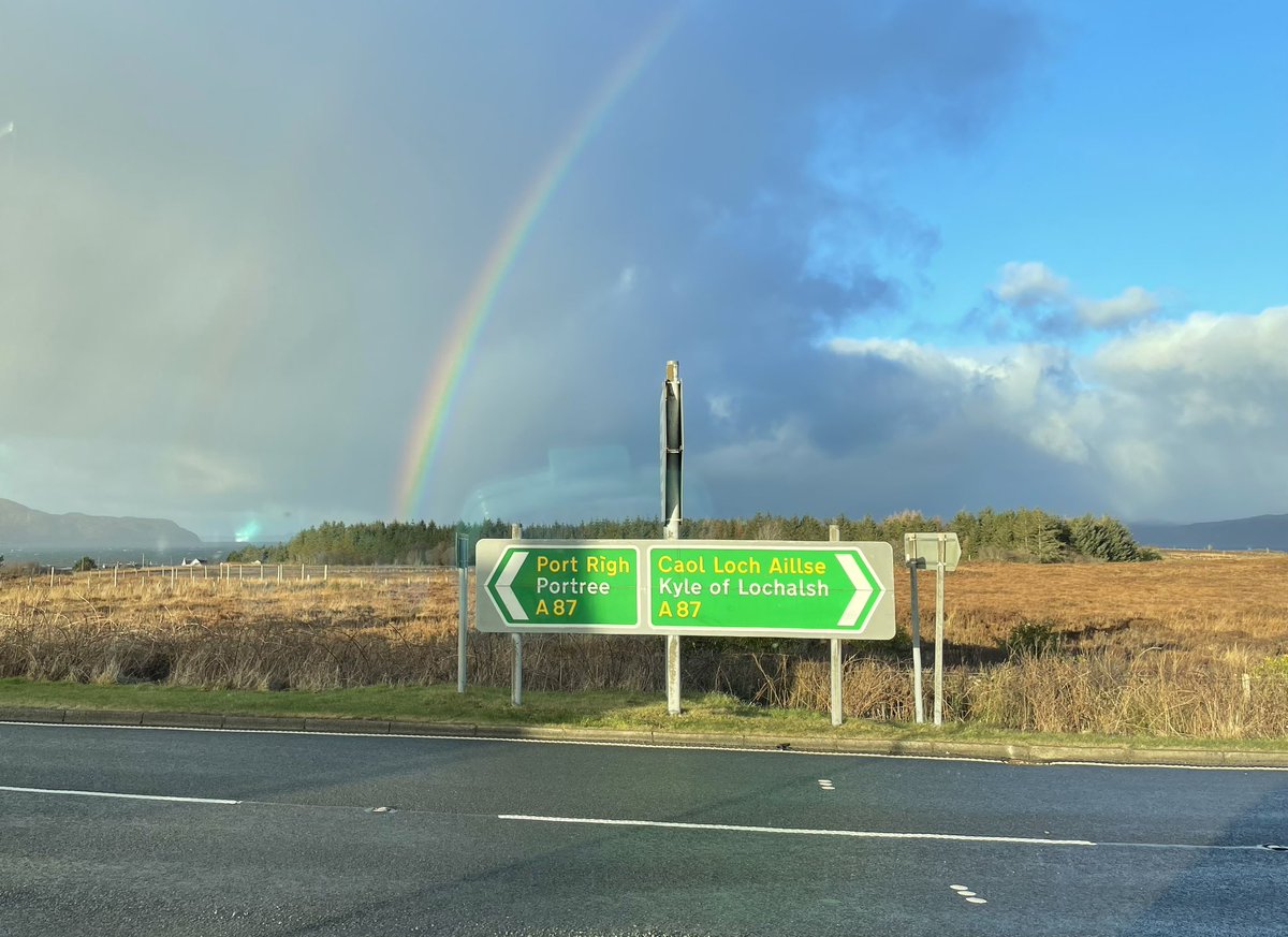 Blessed to have Skye and Lochalsh on the doorstep 😍 wild mountain goats and rainbows throughly enhanced my cup of tea 🌈🐐