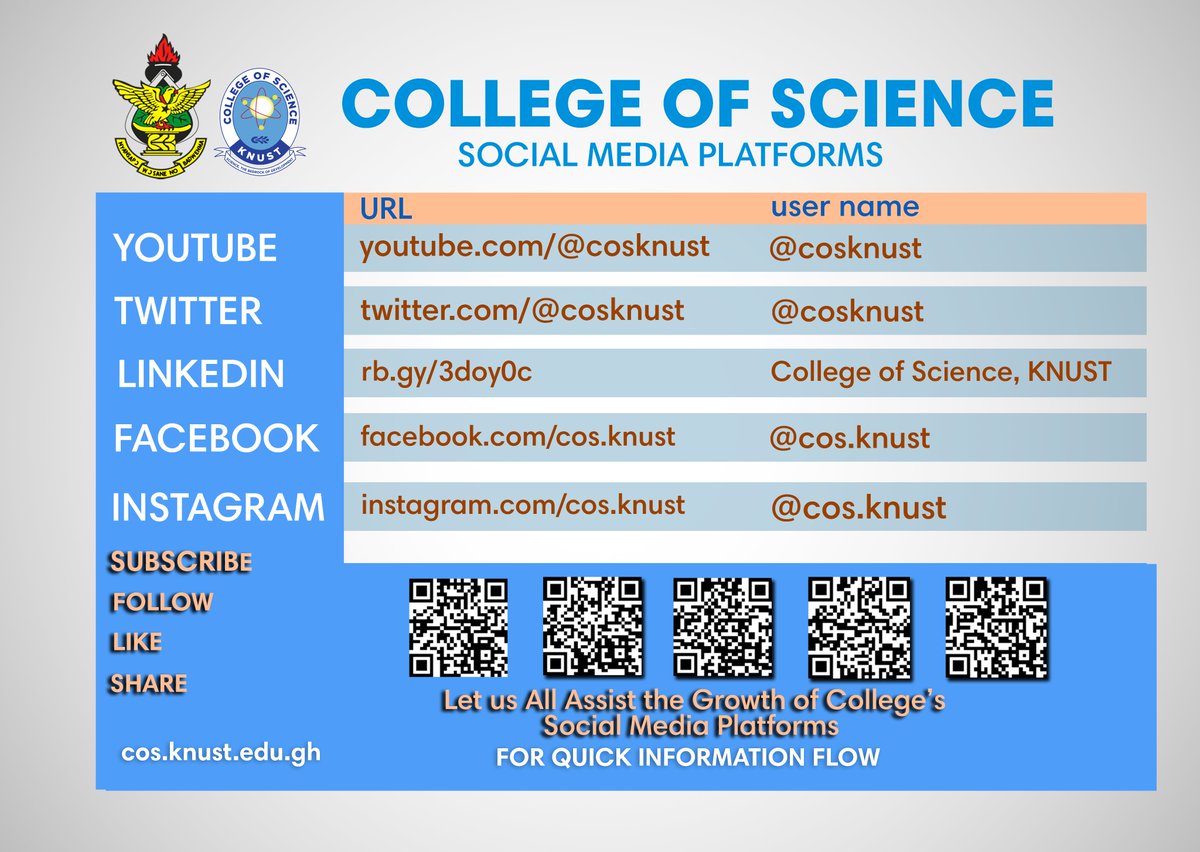 KNUST College of Science tweet media