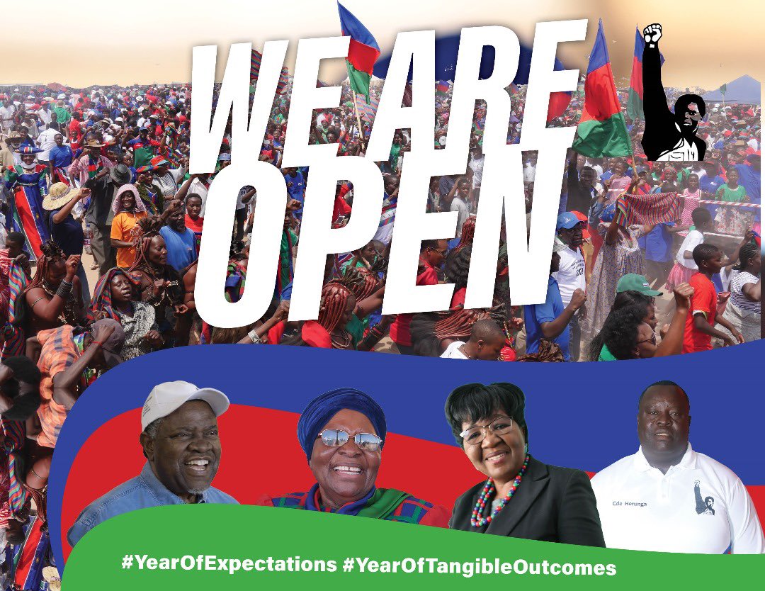 SWAPONamibia's tweet photo. We Are Open📍
#YearOf Expectations
#YearOf TangibleOutcomes🔵🔴🟢 https://t.co/MTFtLJqb5C
