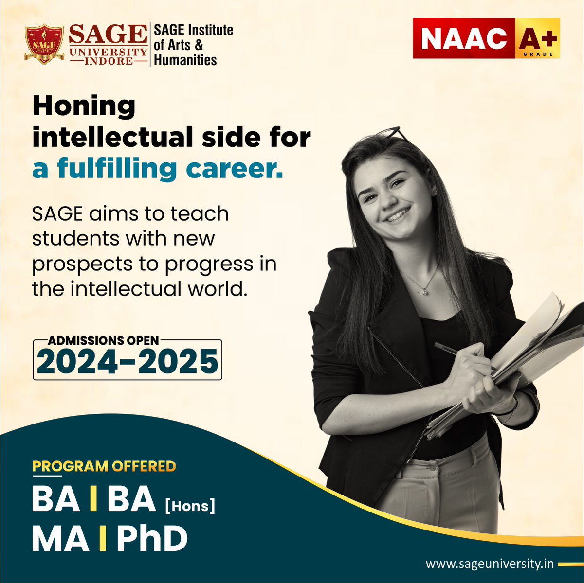 SAGE_INDORE's tweet photo. At the SAGE Institute of Arts & Humanities, we empower students with essential industry skills for success in #Humanities
🌐 : https://t.co/h0fRV1nwgb
#BA #MA #Psychology #Economics #SAGEUniversity #SAGEUniversityIndore #SAGEIndore #TopUniversityInMP #BestUniversityInIndore https://t.co/wCPcWNMpGi