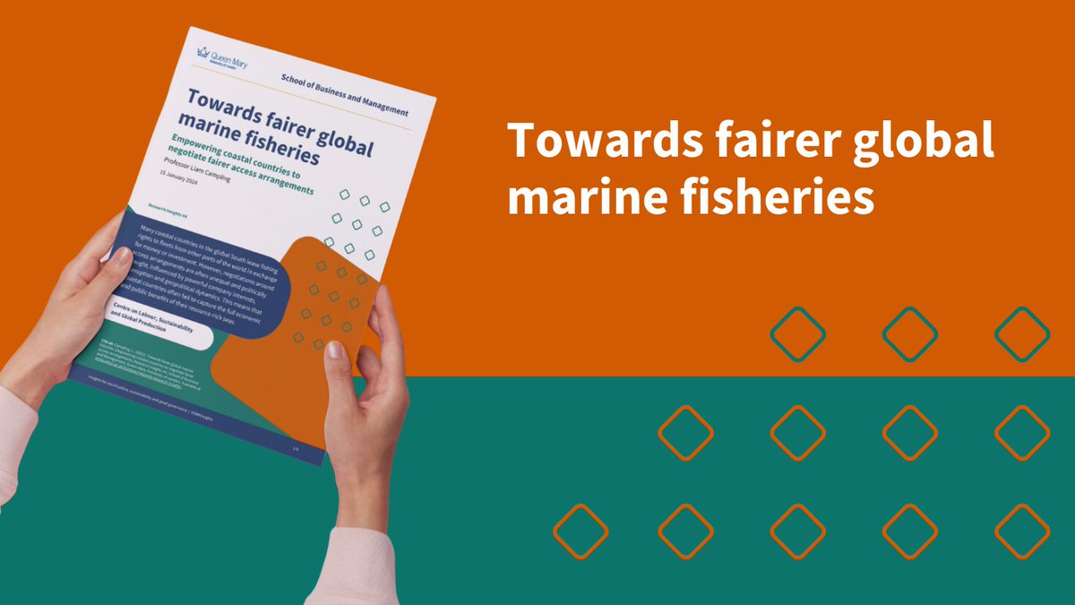🌍🐟 Global marine fisheries 🐟🌍 Commissioned by the UN Food and Agricultural Organization, this is the first global study of the political economy of fisheries access.” Professor Liam Campling qmul.ac.uk/busman/researc…