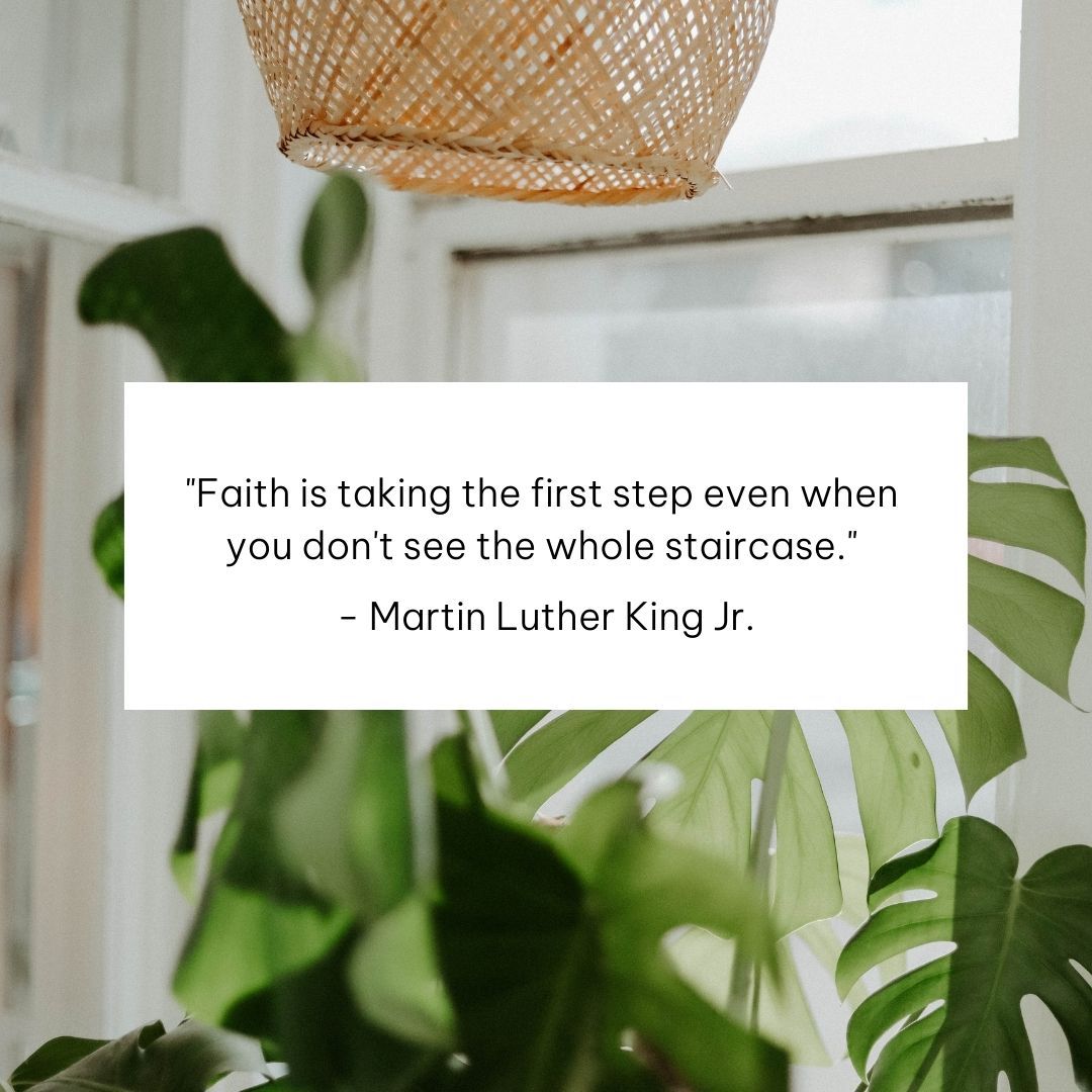 braveworksorg's tweet photo. "Faith is taking the first step even when you don't see the whole staircase." 
- Martin Luther King Jr.

In honor of Martin Luther King Jr. and his impact on our world, enjoy 30% off sitewide! https://t.co/NT0JjGHH9Q
