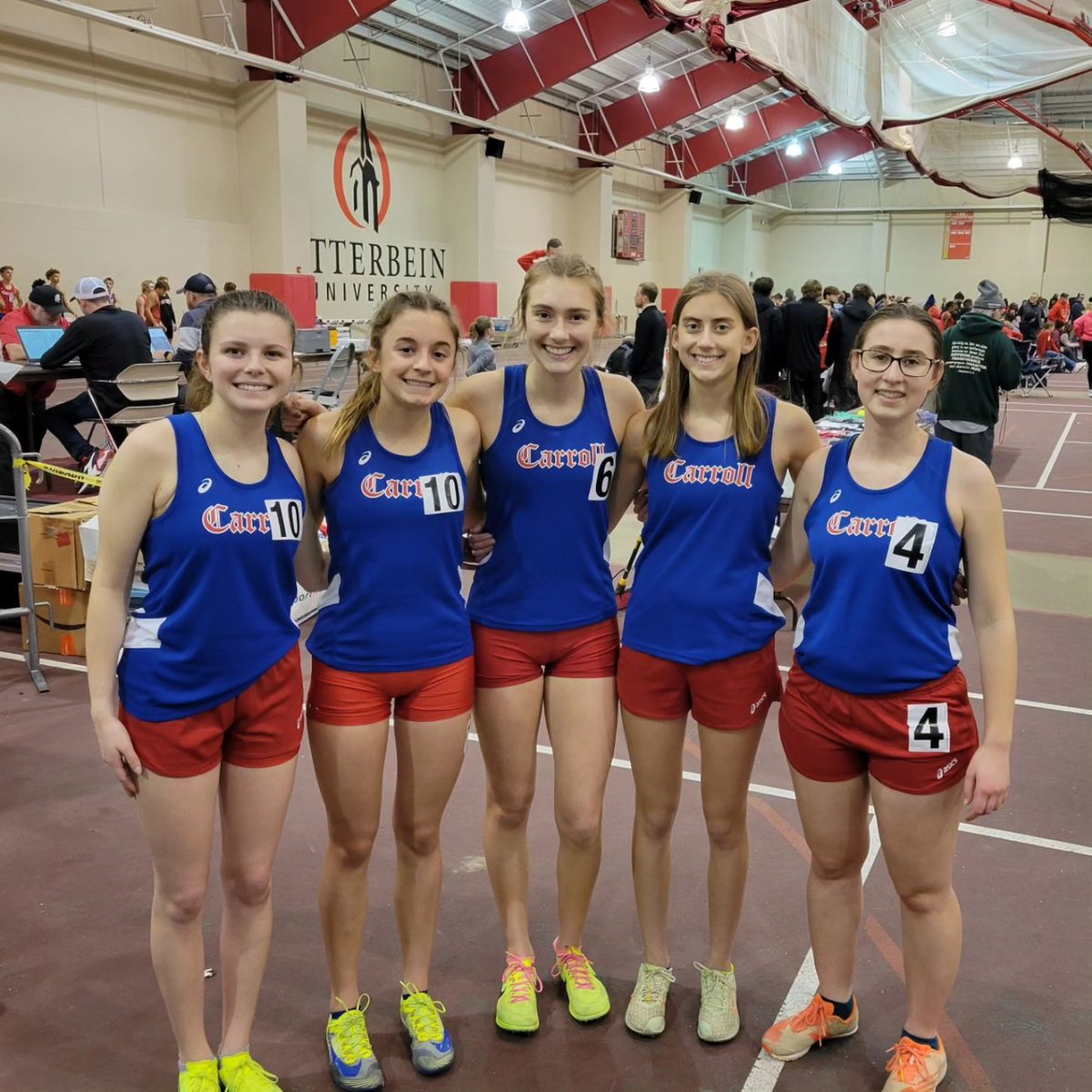 PatriotsT_F's tweet photo. Ladies 1st Place (Out of 43 teams scored) at Otterbein Indoor Meet (Opening Weekend)! Lots of PR's and Top 10 Finishes! Full Results: https://t.co/vHz5wfmAke
#tradition
@CarrollAthDept @carrollpatriots @CHSAthleticClub @Steven_Wright_ @gclcoedsports @PatriotsXC @CarrollWHoops https://t.co/qoYOcfqwlD