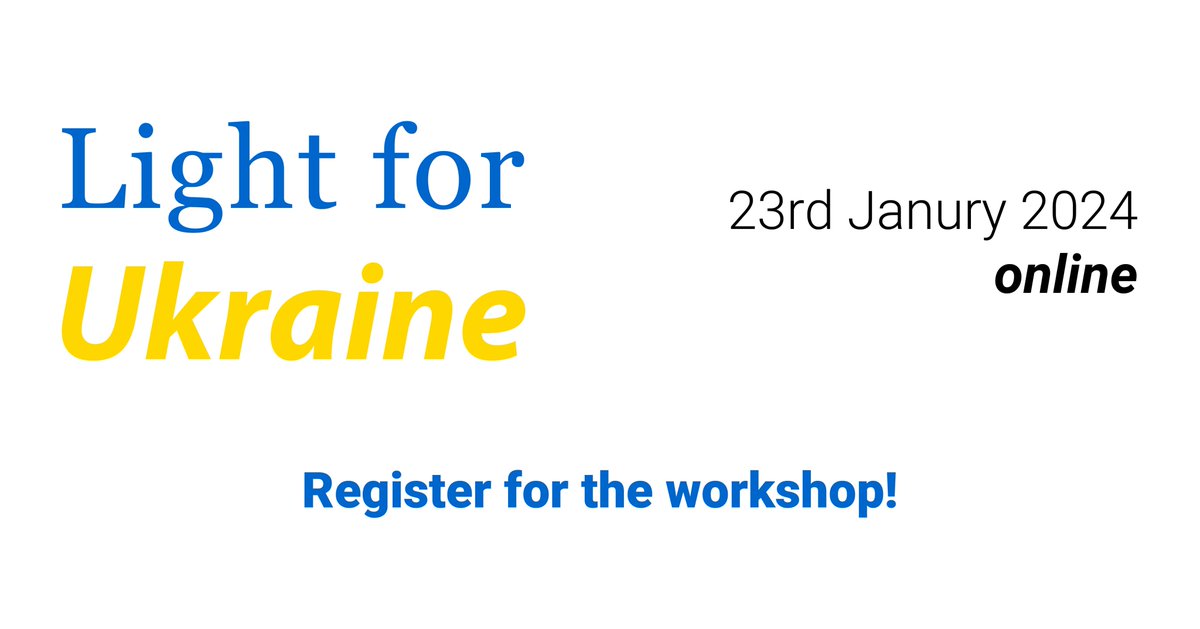 SOLARIS_science's tweet photo. 8 days!
The synchrotron workshop at @SOLARIS_science #LightforUkraine is free of charge!
Register here โก๏ธ https://t.co/7NtkU4gva0 https://t.co/fhmtHiIsyr
