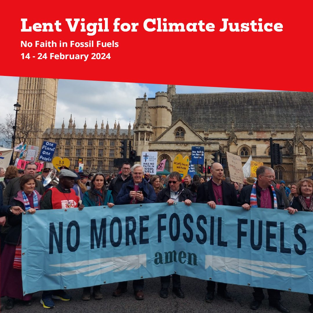 🙏Prayer &amp; action can bring transformation. Join us for No Faith in Fossil Fuels: Lent Vigil for #ClimateJustice.  

⏰10 days, 24 hours a day 
📍Westminster 

📢Pray and call on the UK Government for bold climate action All the info you need to register: caid.org.uk/AHQ