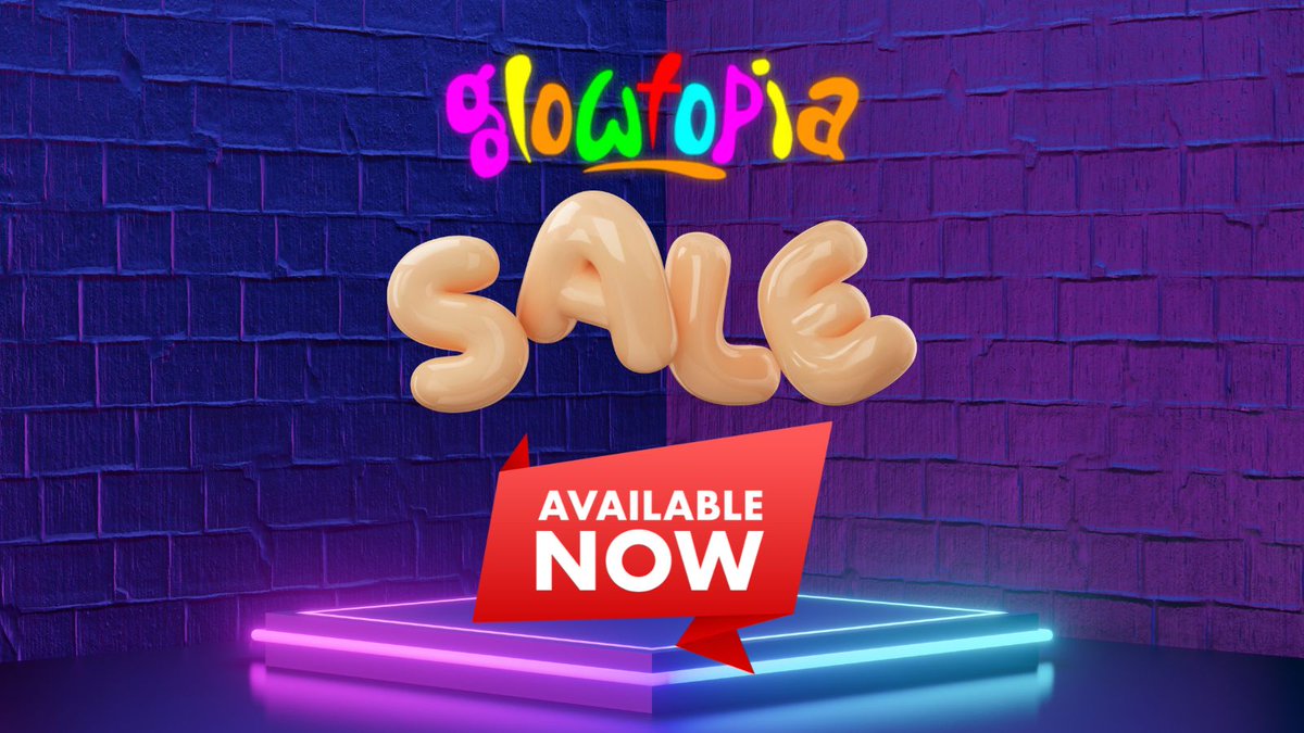 Glowtopia's tweet photo. Our sale is now live! Check out our discounted items by clicking the link in the comments! https://t.co/qslYH01tkc