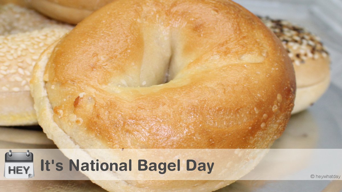 It's National Bagel Day! 
#NationalBagelDay #BagelDay #BagelsAndLoxDay