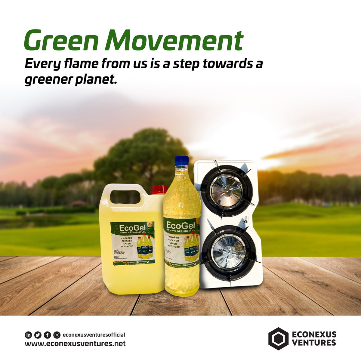EconexusL's tweet photo. Ignite change with every flame! Our fuels aren't just cooking; they're a step towards a greener planet. Addressing climate change, burning clean, and reducing harmful emissions - join us in the journey for a sustainable future!
#Econexus
#Econexusventures
#cleancooking https://t.co/9RQPGxYJPs