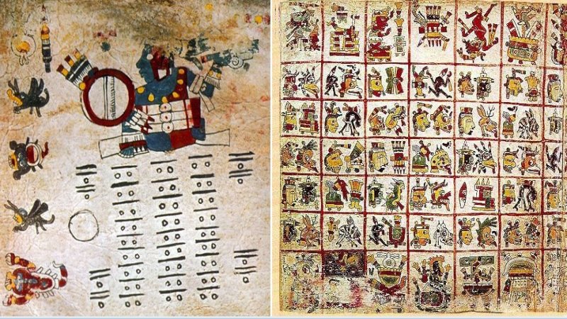 #ManuscriptMonday - Codex Cospi, a beautiful pre-Columbian, well-preserved, illuminated manuscript, protected by 2 covers (the 17th century), probably to replace former older wood covers. It's decorated with many illustrations & four golden fan designs. tinyurl.com/3vjp2ksh