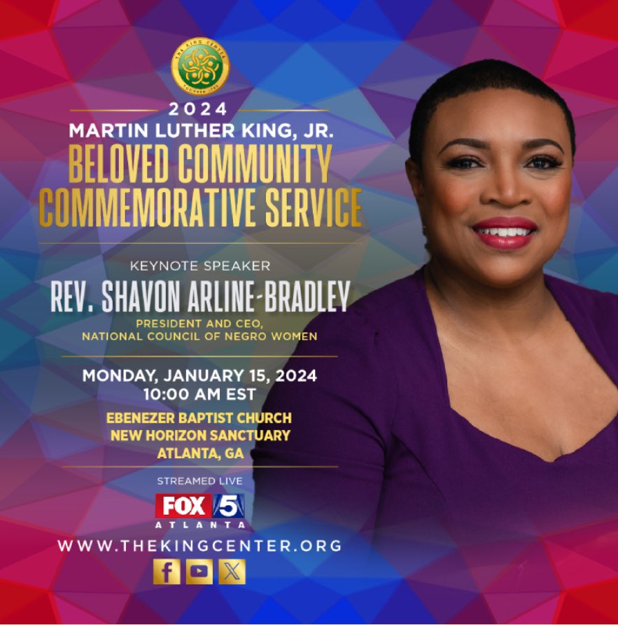 Join @Jazz919WCLKatl today at 10am as we air the @FOX5Atlanta Live Broadcast of the 56th Annual Dr. Martin Luther King Jr. Commemorative Service at Ebenezer Baptist Church Horizon Sanctuary.