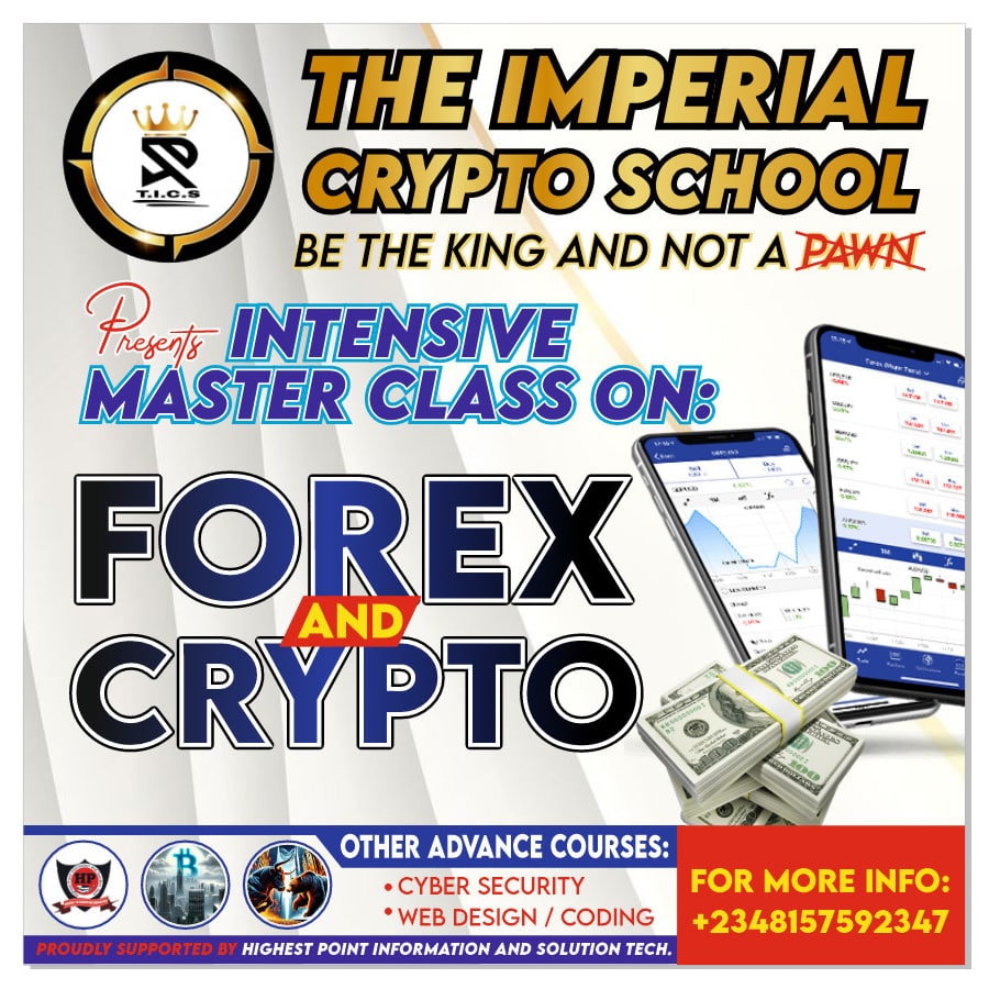 The Imperial Crypto School is now at your door step, we still take online classes via Zoom Call.... #forexeducation #cryptotrading #cryptotrade #forextrading