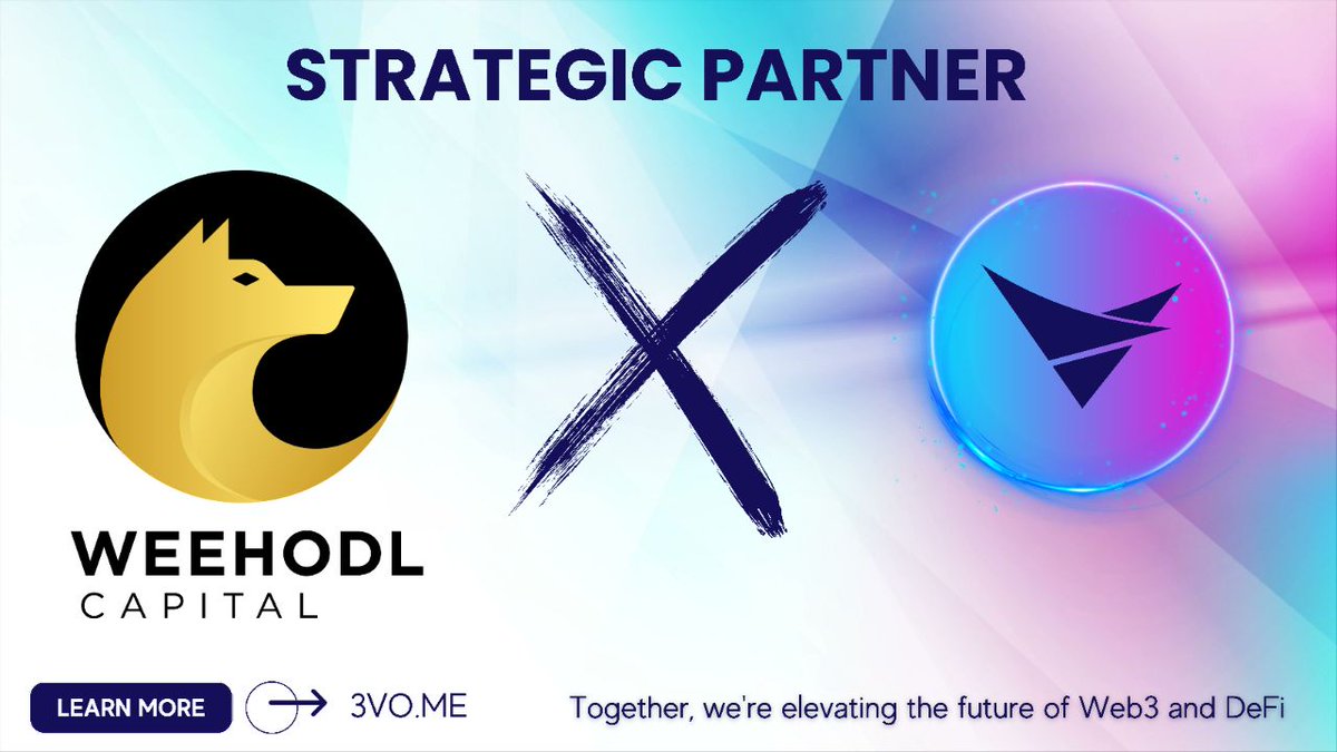 3vo_me's tweet image. We&apos;re thrilled to announce our partnership with @WeeHODL! 🎉 This strategic alliance marks the start of a transformative collaboration, combining strengths for innovation and growth. Stay tuned for remarkable developments ahead! 🚀

#AllianceInnovation #AligningForSuccess…