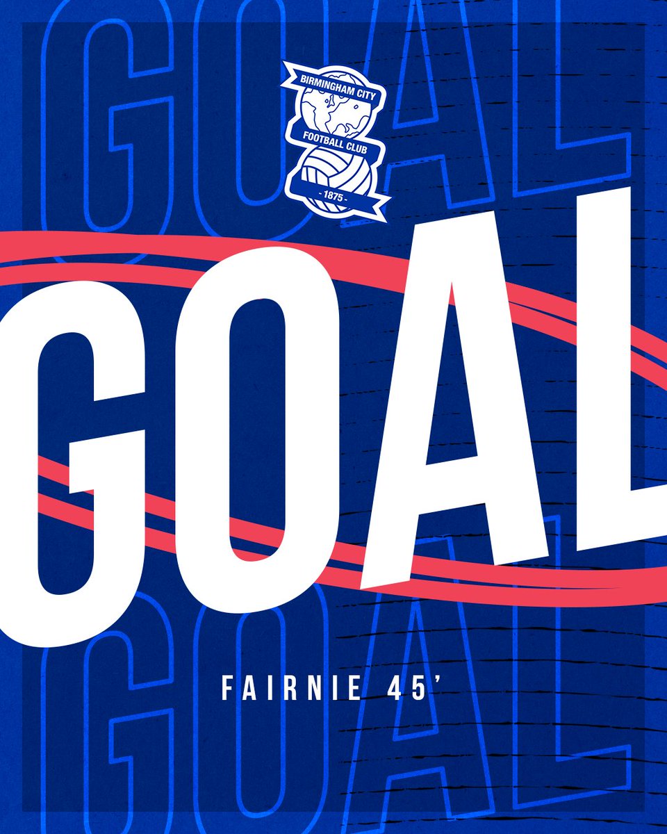 45 - Unbelievable. Fairnie, a centre-half, has a hat-trick in the first half! 🤯

[0-4] #BCFCu21s