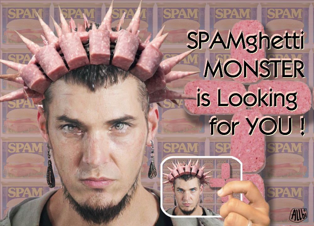 thisitis's tweet photo. SPAMghetti Monster
https://t.co/6YexvGkz8b
#spam #spammonster #monster #spamparty @_theperfesser @maxosirisart https://t.co/MDaWB1bflZ