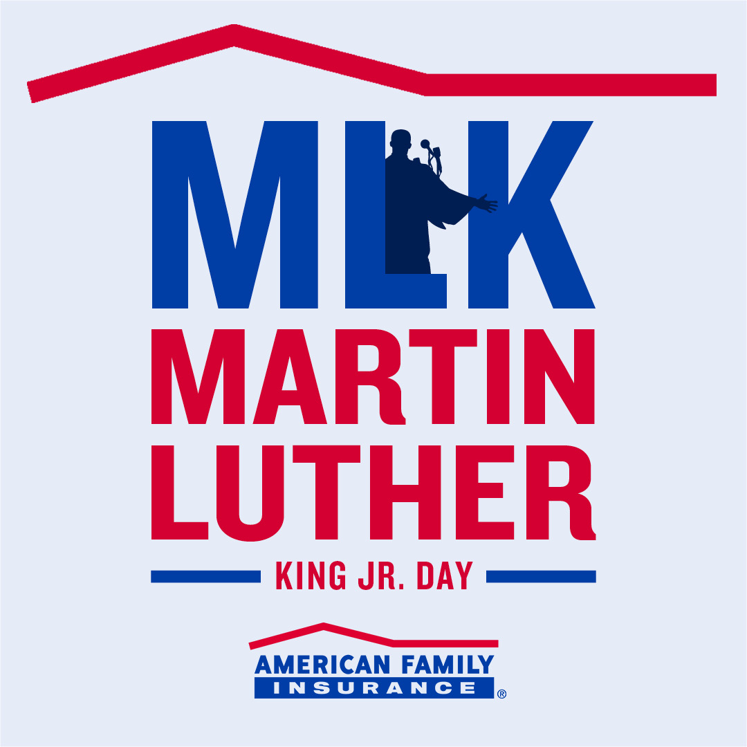 AmfamBrian's tweet photo. Today, we honor the extraordinary life of Dr. Martin Luther King Jr. May his dream of a world with peace, equality and justice inspire you today — and always. https://t.co/sCL6bilq4h