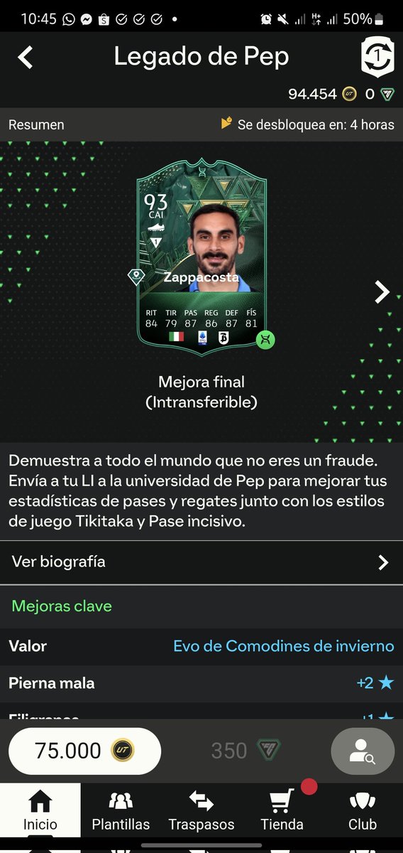BastoxGP's tweet photo. @JuniorSintress Tengo una duda, se bugeo? Porque zappacosta debería quedar con más stats https://t.co/CYVtxR8IkS