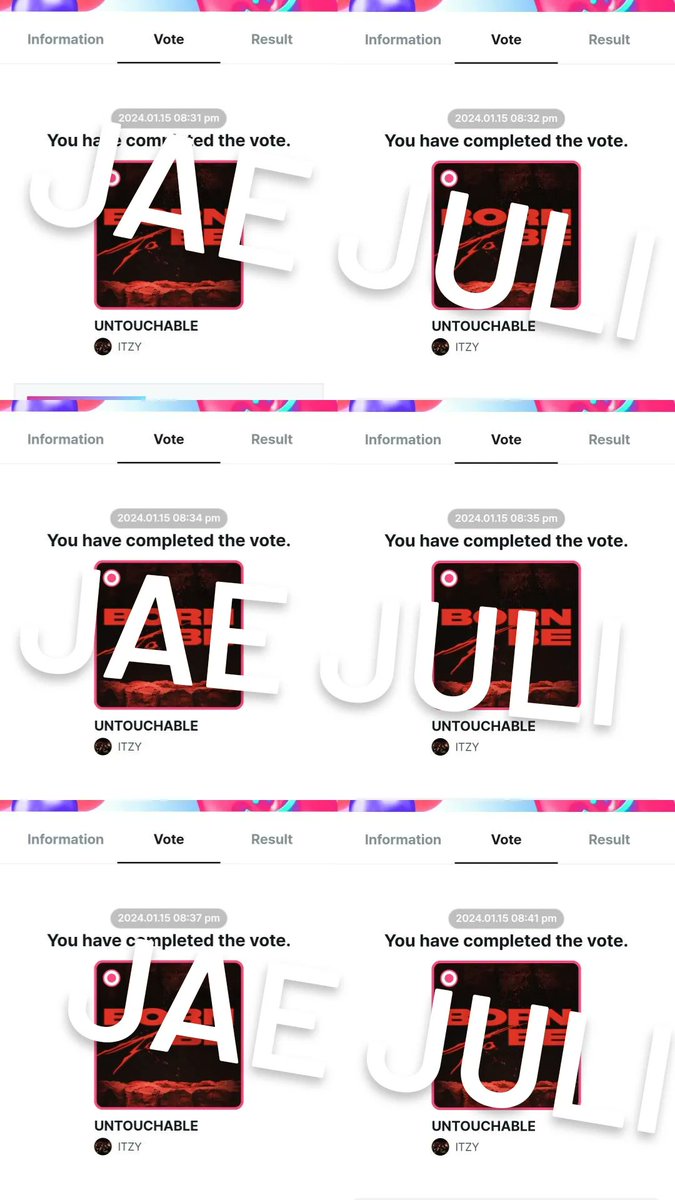 juli.jae_ Selling MCD vote tweet media