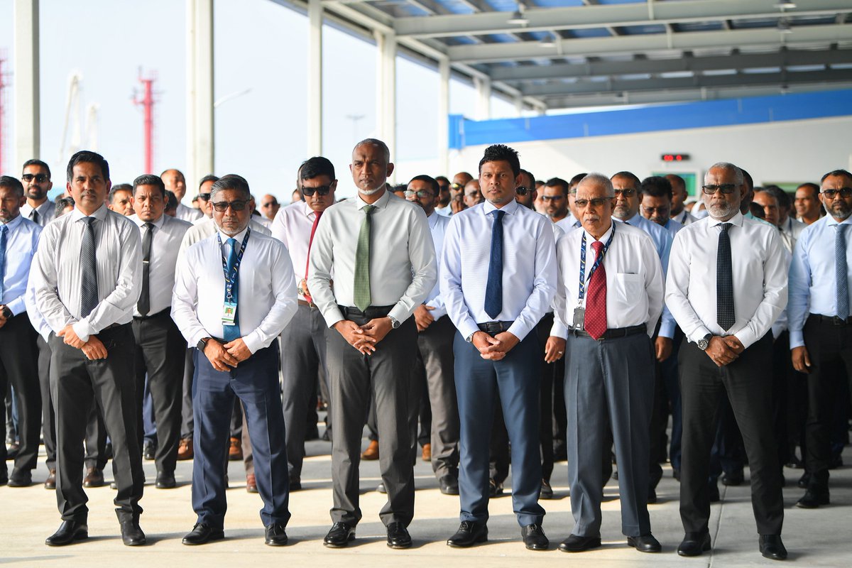 MACLmedia's tweet photo. We are pleased to announce the inauguration of our brand-new Cargo Terminal today, marked by the esteemed presence of President Dr. Mohamed Muizz. The cargo terminal is a step into the future with state-of-the-art facilities designed to elevate cargo operations to new heights. https://t.co/ZKb2ZoCCEa