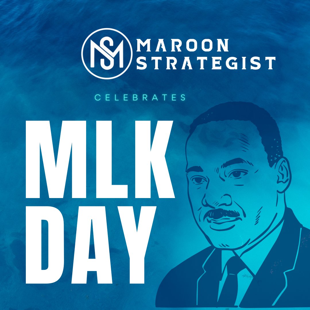 MaroonStrat's tweet photo. Honoring the Dream

Celebrating the Timeless Legacy of Dr. Martin Luther King Jr. 

Today and every day, we reflect on the indelible impact of a visionary leader who championed equality, justice, and love. 

#MLKDay #DreamBig #EqualityForAll https://t.co/eDztnAoHRR