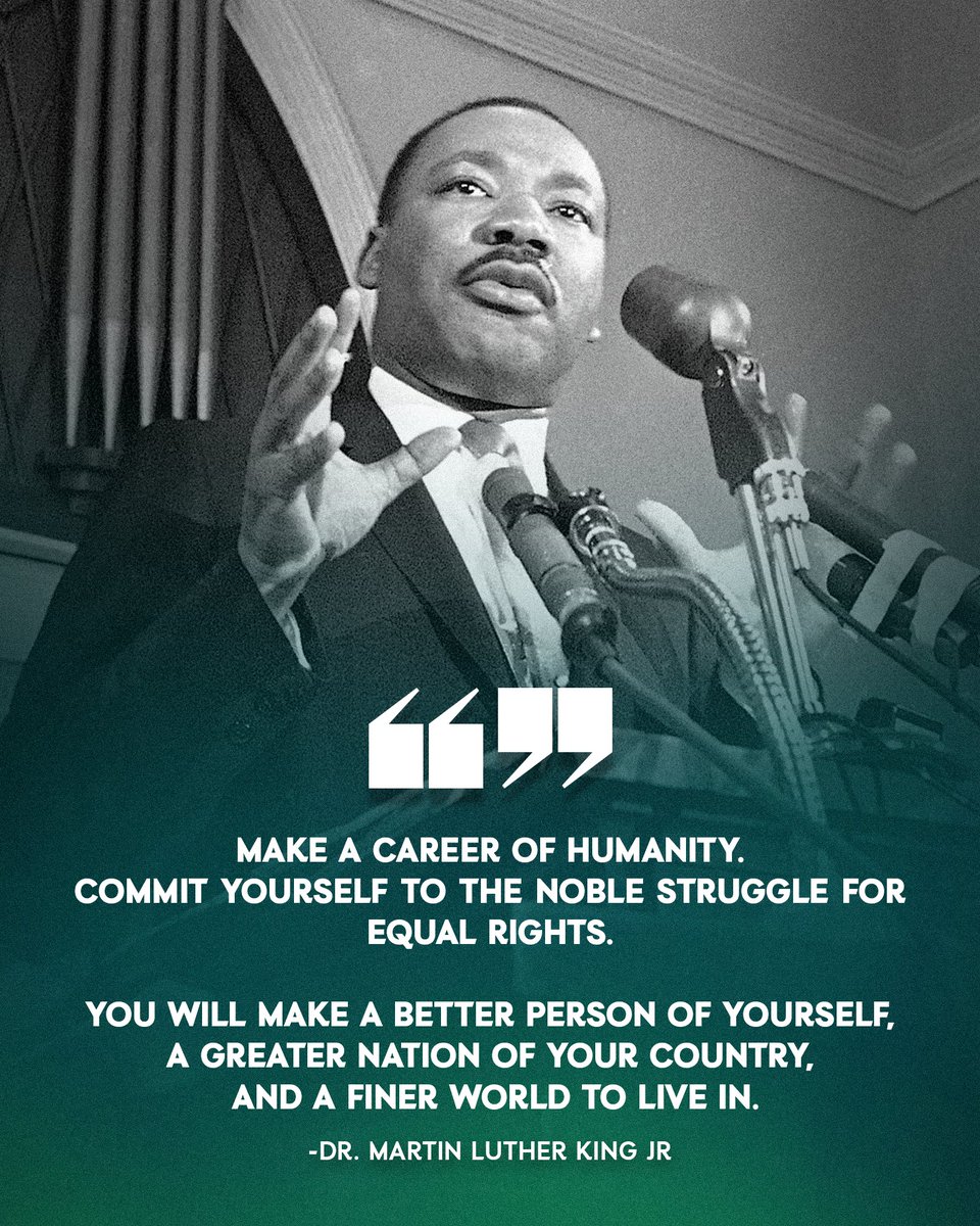 Remembering and honoring the life and legacy of Dr. Martin Luther King Jr. #MLKDay