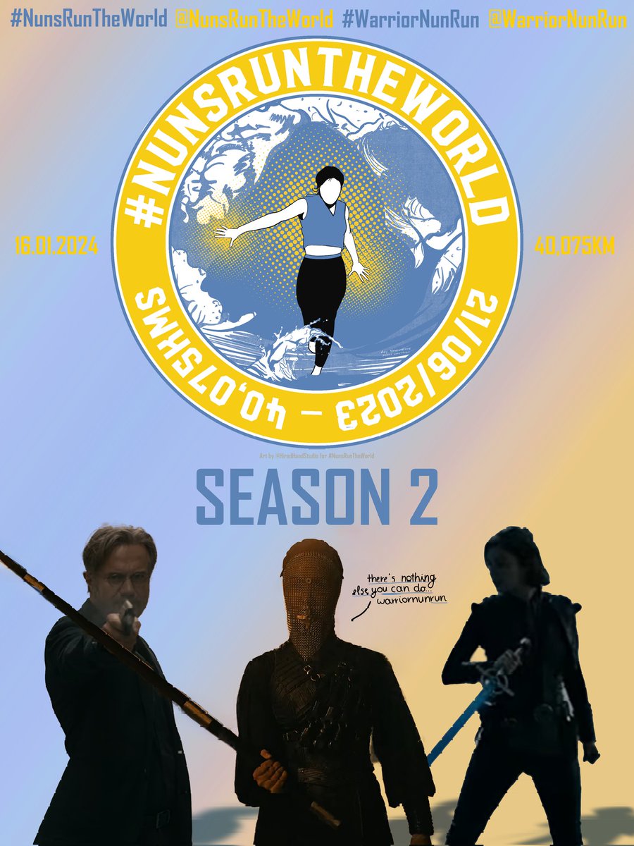 Following your 'polite requests' 👀 #NunsRunTheWorld returns tomorrow for a new ‘Season’!

We've made a few changes, but the basic idea - to run 40,075 km around the world 🌍 - remains the same.

Race on ahead to find out what's new!

#NunsRunTheWorld 
<a href="/baabaathegreat/">Sarah Walker</a>