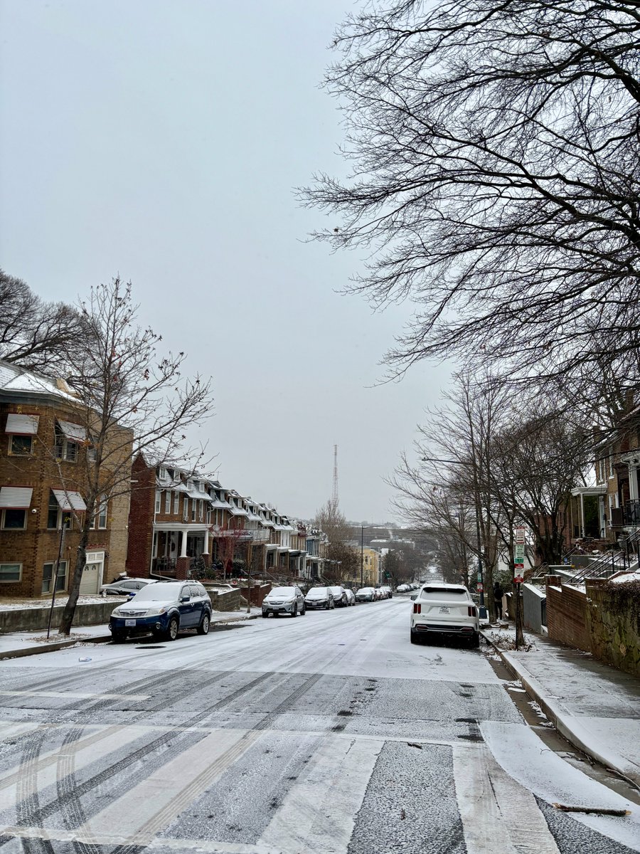 ByERussell's tweet image. Snowy MLK day in #EckingtonDC! ❄️ @capitalweather