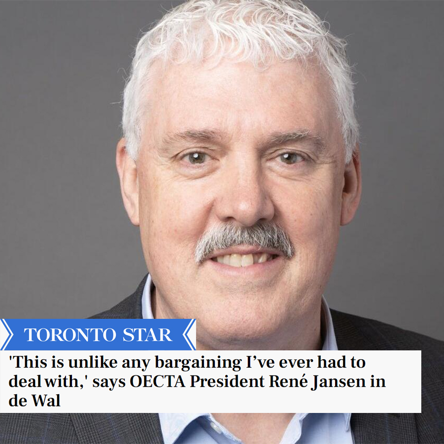 Progress at the bargaining table has been "painstakingly slow” &amp; “unbelievably frustrating,” says @OECTAPrez, calling on the Ford govt to provide more, &amp; consecutive, bargaining dates to reach a fair deal for #CatholicTeachers &amp; #onted students. #onpoli

thestar.com/politics/provi…