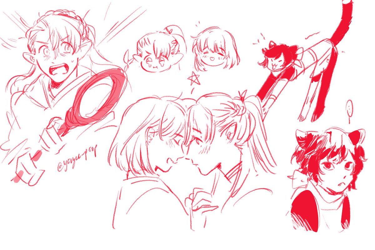 Dunmeshi sketches bc i have artblock o]--[ 