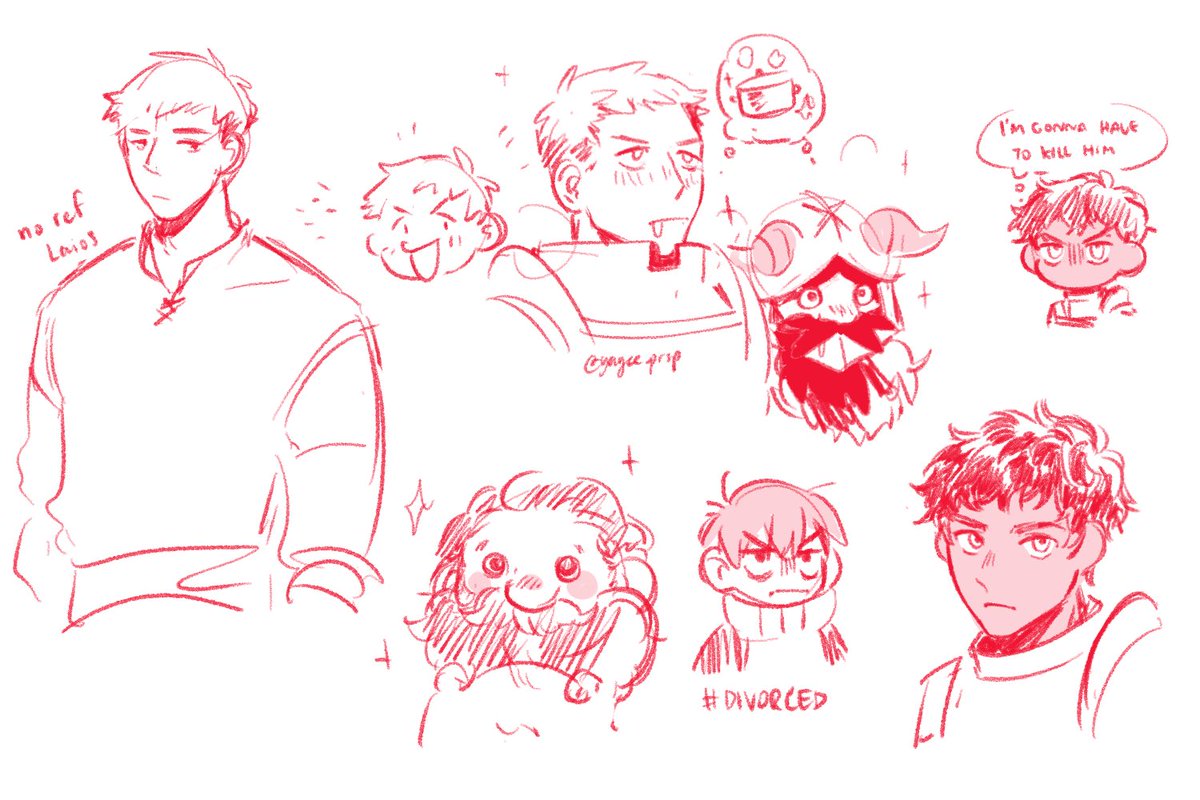 Dunmeshi sketches bc i have artblock o]--[ 