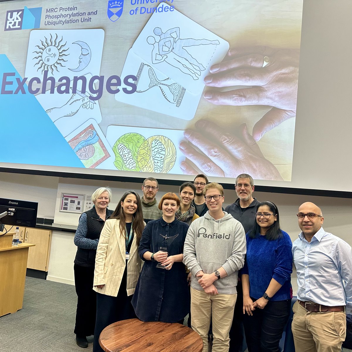 mrcppu's tweet photo. ‘Exchanges: Inspiring Parkinson’s Conversations’ project wins Stephen Fry Public Engagement Project of the Year Award https://t.co/F2M0kfLQp1 #Parkinsons https://t.co/qHtBMR0i0i