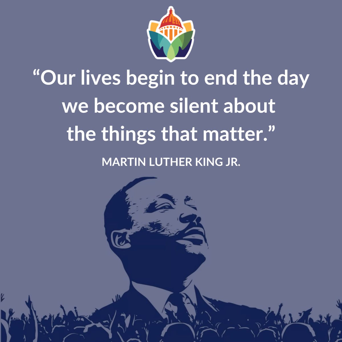 We honor and celebrate the legacy of Martin Luther King Jr., who committed his life to fighting for equality and justice. May he be an inspiration to all of us today and far into the future. Happy Martin Luther King Jr. Day!