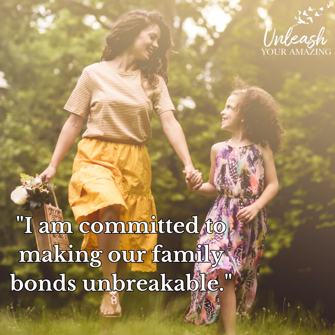 I am committed to making our family bonds unbreakable.

#emotionalintelligence #strongerrelationships #unleashyouramazing