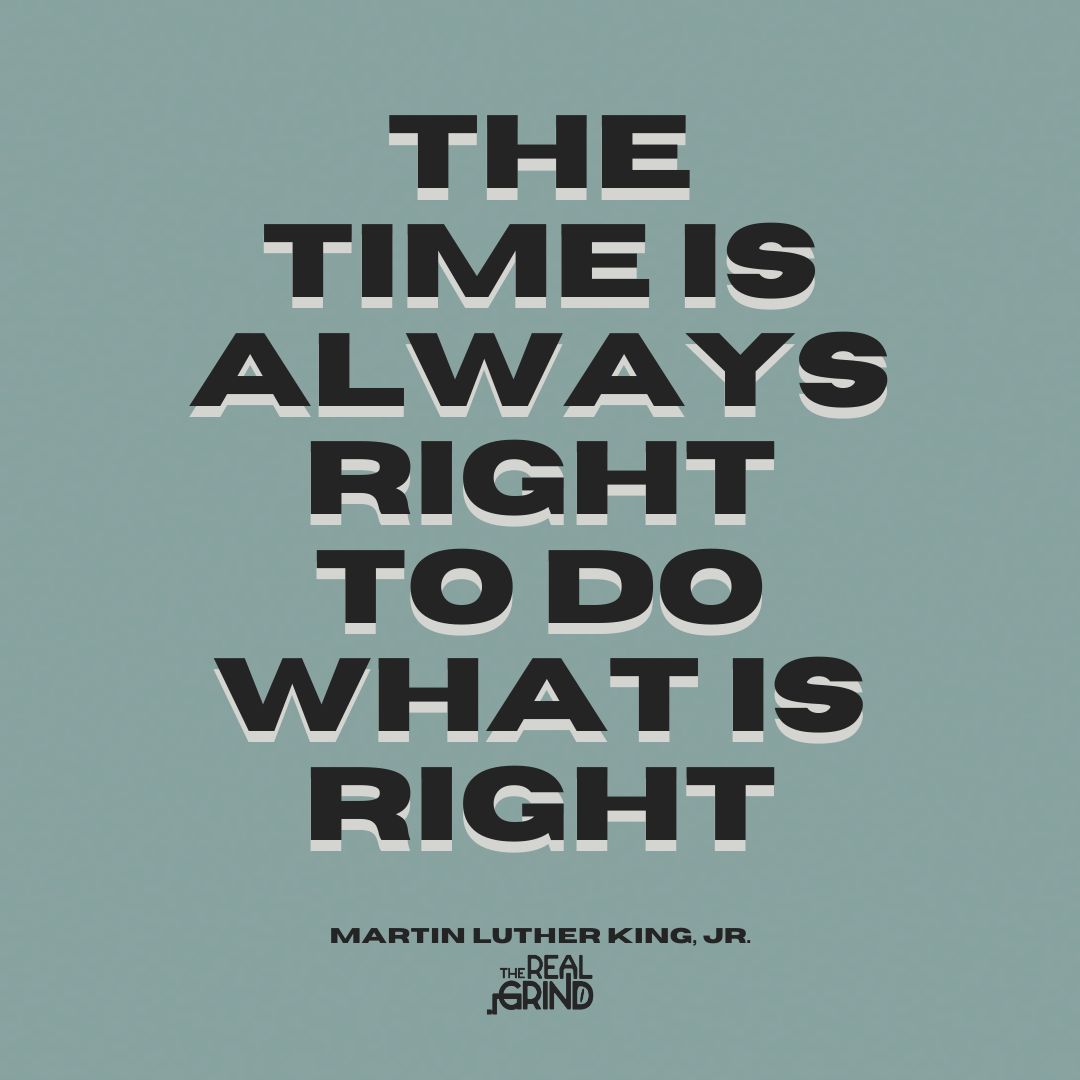 TheRealGrindPod's tweet photo. As we reflect on Dr. King's legacy, let's remember that the right time to gain knowledge and make positive changes is NOW. Tune in to The Real Grind podcast for insights on real estate, investment, and a perfect blend of wisdom and coffee. ☕🏠 Happy MLK Day! 🙌🏽 #MLKDay https://t.co/brlxt0MFMQ
