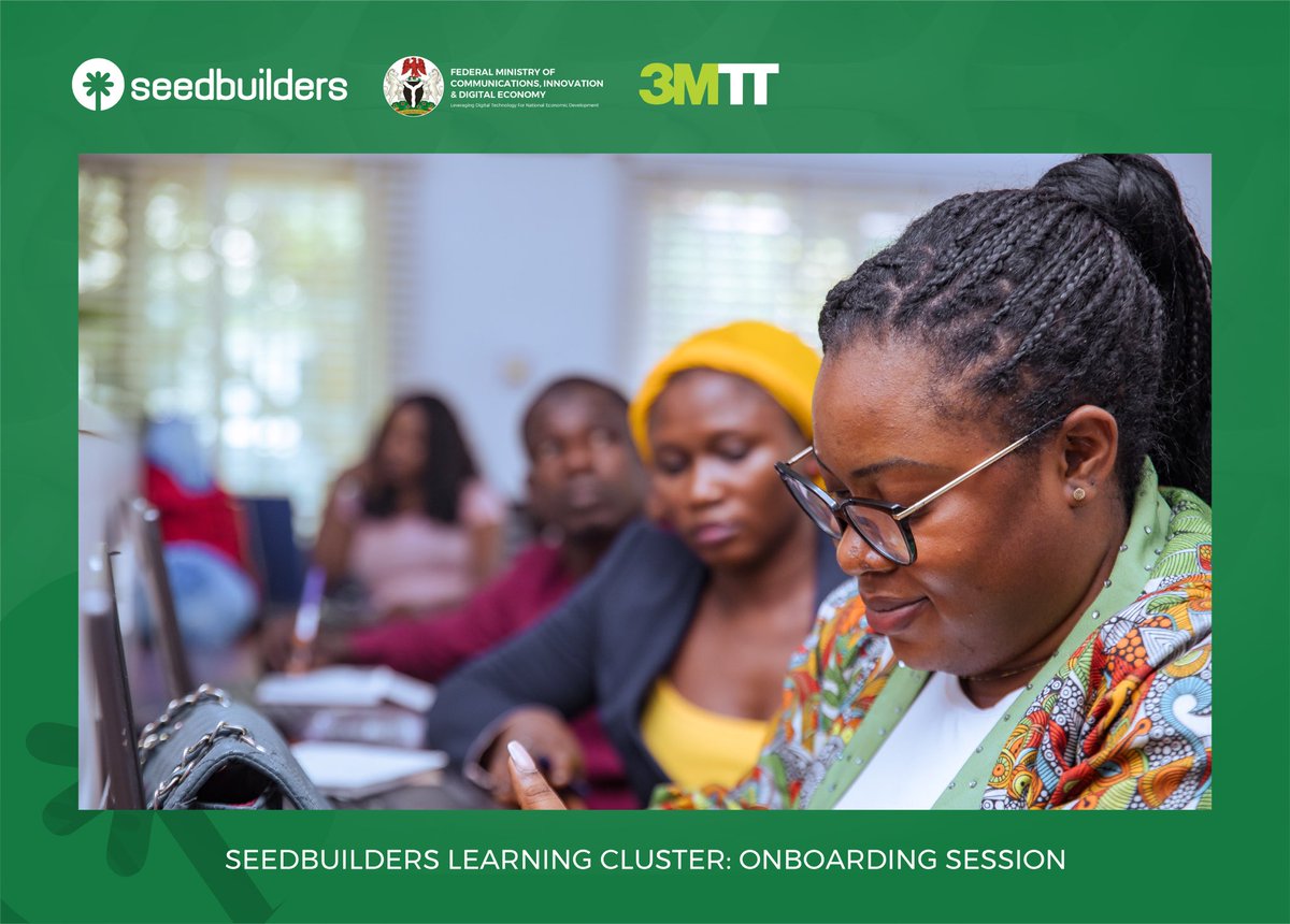 Our Fellows received a warm welcome and a thorough orientation, setting clear expectations for their journey in the Applied Learning Cluster. The 3MTT is a program organised by @fmocde @bosuntijani @nitdanigeria Training partner: @seedbuildersng #3MTTOnboarding #seedbuilders
