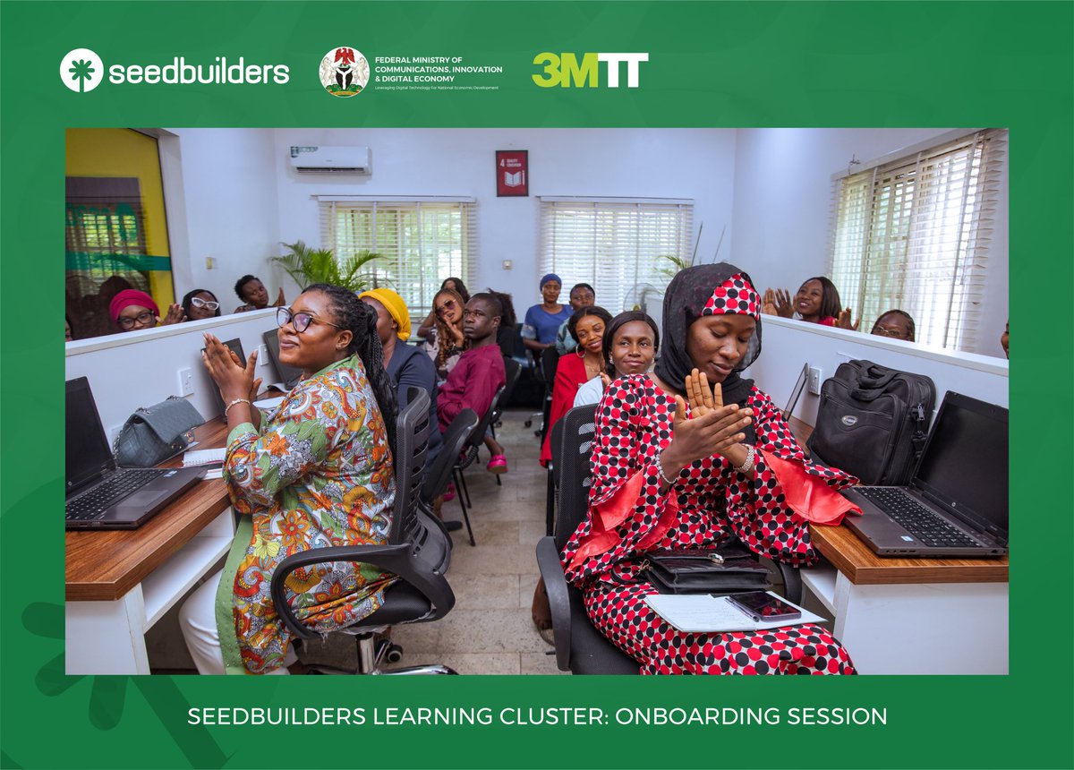 seedbuildersng's tweet photo. Our Fellows received a warm welcome and a thorough orientation, setting clear expectations for their journey in the Applied Learning Cluster.

The 3MTT is a program organised by
@fmocde @bosuntijani @nitdanigeria

Training partner: @seedbuildersng

#3MTTOnboarding #seedbuilders https://t.co/ebTquRr6Iw