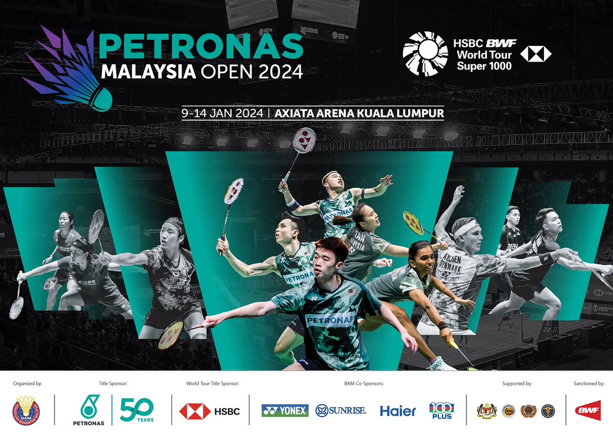 BadmintonExcl's tweet photo. 📌Malaysia Open 2024 🏸 Winners 🏆

🎯MS
🥇Anders Antonsen 🇩🇰
🥈Shi Yu Qi 🇨🇳

🎯WS
🥇An Se Young 🇰🇷
🥈Tai Tzu Ying 🇹🇼

🎯MD
🥇Wang Chang  + Liang Wei Keng 🇨🇳
🥈Chiraj Shetty  + Satwiksairaj Rankireddy 🇮🇳

https://t.co/90PBkBUyro
#BWFWorldTour  #PETRONASMalaysiaOpen2024 https://t.co/fqpI7QodWc