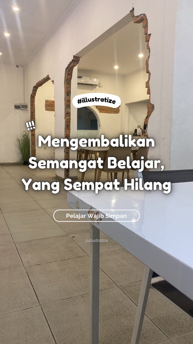 illustratize's tweet photo. Cara Mengembalikan Semangat Belajar, Yang Sempat Hilang✨

Pernah ga, pas lagi dekat ujian tp semangat belajarnya jadi loyo? Bahkan mau buka buku &amp; catatan aja, rasanya males banget..

♡ / ↻ are highly appreciated~ thanks a bunch!

#ambistwt #studyacc #studytwt 
 #illustratize https://t.co/EFAwipfsBC