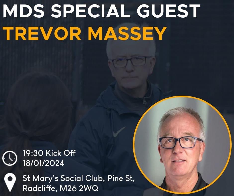 rochdalerefs's tweet photo. 🚨JANUARY MEETING 🚨

This month we are joining forces with our good friends at Bury Referees as they welcome a very special guest in Trevor Massey (PGMOL Coach and ex Premier League Assistant Referee)

📆 Thursday 18th January
⏰ 7.30pm
📍 St Mary's Social Club https://t.co/0AiG1z5kvn