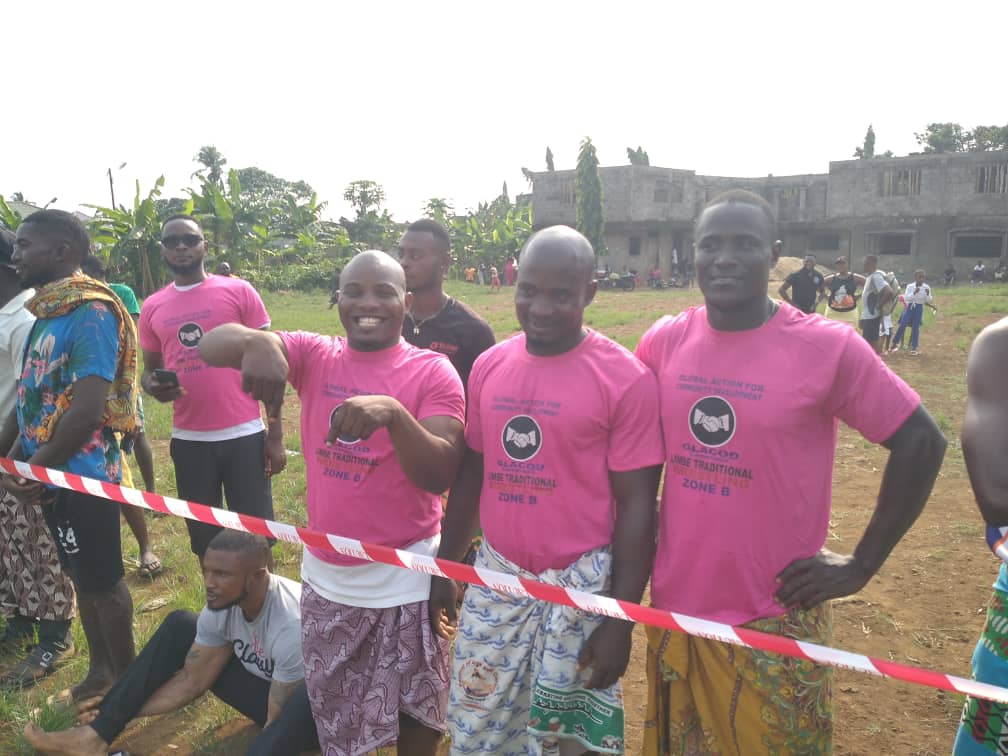 glacodcameroon's tweet photo. GLACOD CAMEROON PROMOTING THE RICH CULTURAL HERITAGE OF THE BAKWERI PEOPLE IN 10 VILLAGES IN LIMBE SUB-DIVISION. THE TRADITIONAL WRESTLING.
#culture 
#CultureofJOY 
#CultureCauses 
@CapeTownCCID 
@MenEngageAfrica 
@MenEngage https://t.co/EOk5yktITz