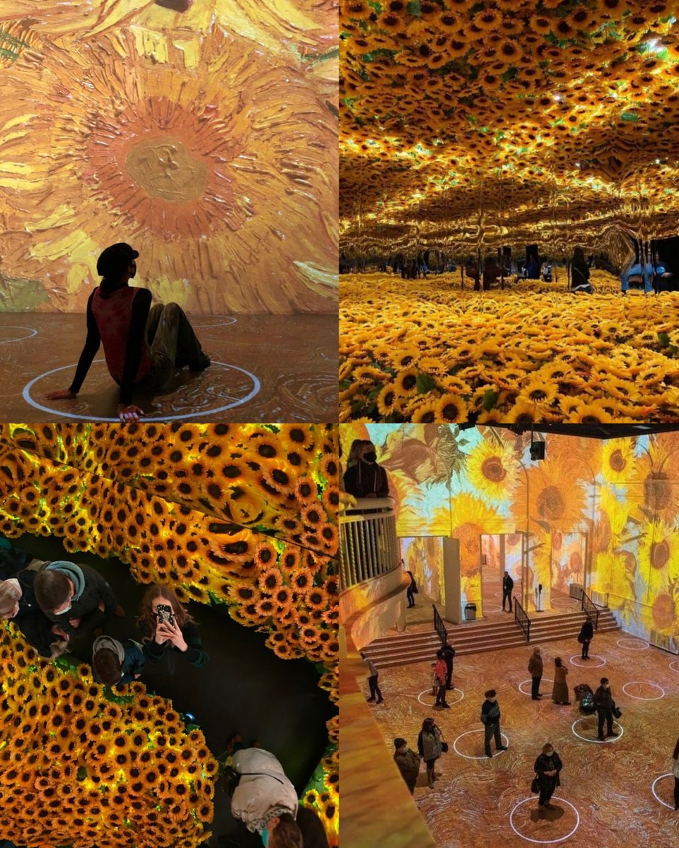 artistryhere's tweet photo. Van gogh exhibit — yellows. https://t.co/MwKZblzQvn