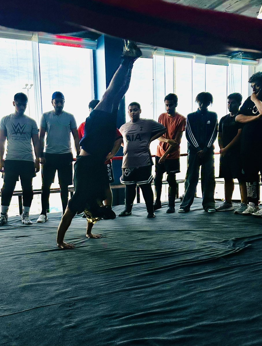 SPW_SA's tweet photo. 📸🤼: تدريبات SPW ليوم الإثنين [15 يناير 2024] بحضور العالمي "ساموراي ديل سول".

Today's training with the presence of Samuray Del Sol 💥! https://t.co/yS9gtrtiZG