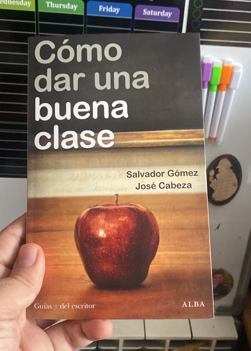 salvagoga's tweet photo. Me hace ilusión hablaros de mi nuevo libro “Cómo dar una buena clase” (así con toda la modestia), que he escrito con muchas ganas para reflexionar, de forma honesta y sin artificios, sobre la profesión de docente. Gracias a @Albaeditorial por la confianza https://t.co/RjeEscZ4eU