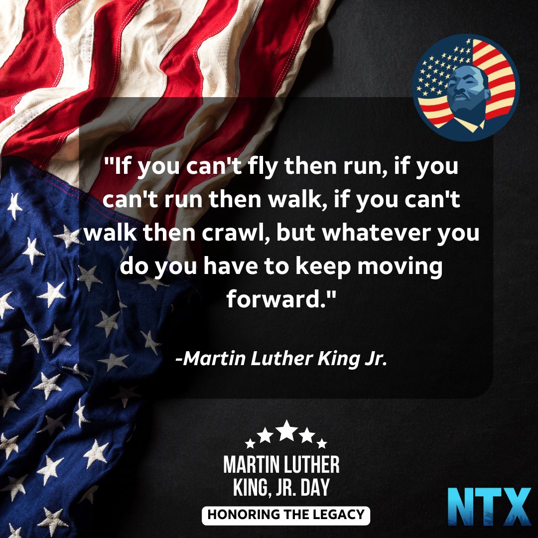 Today we honor and commemorate the life and work of Dr. Martin Luther King Jr. Let's reflect on his powerful words on equality for all. Share your favorite quote from Dr. Martin Luther King Jr. with us today! #MLKDay2024 #NTX