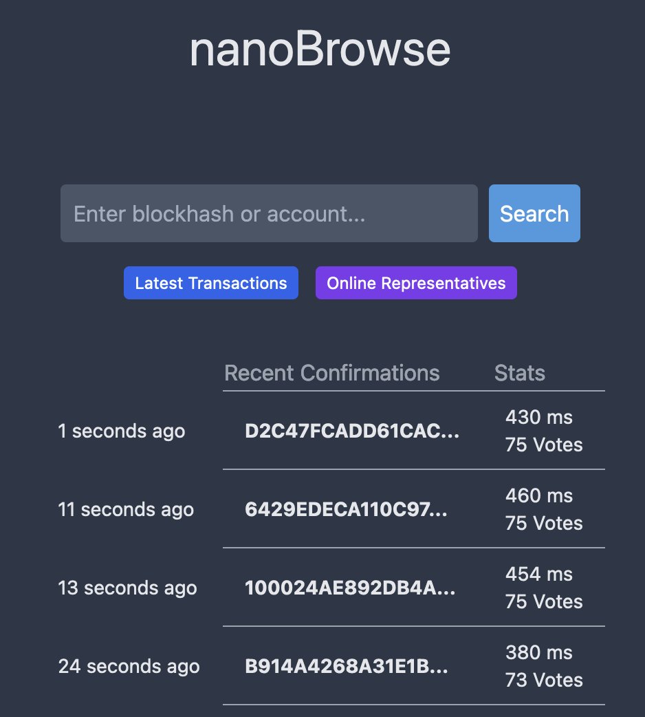 🔍 Lost in block explorer data? 
Try nanoBrowse.com !

✨ Simple Sender &amp; Receiver Views 
🚀 Real-Time $XNO Transaction Insights 
👌 #Nano simplicity.

#Crypto #Blockchain